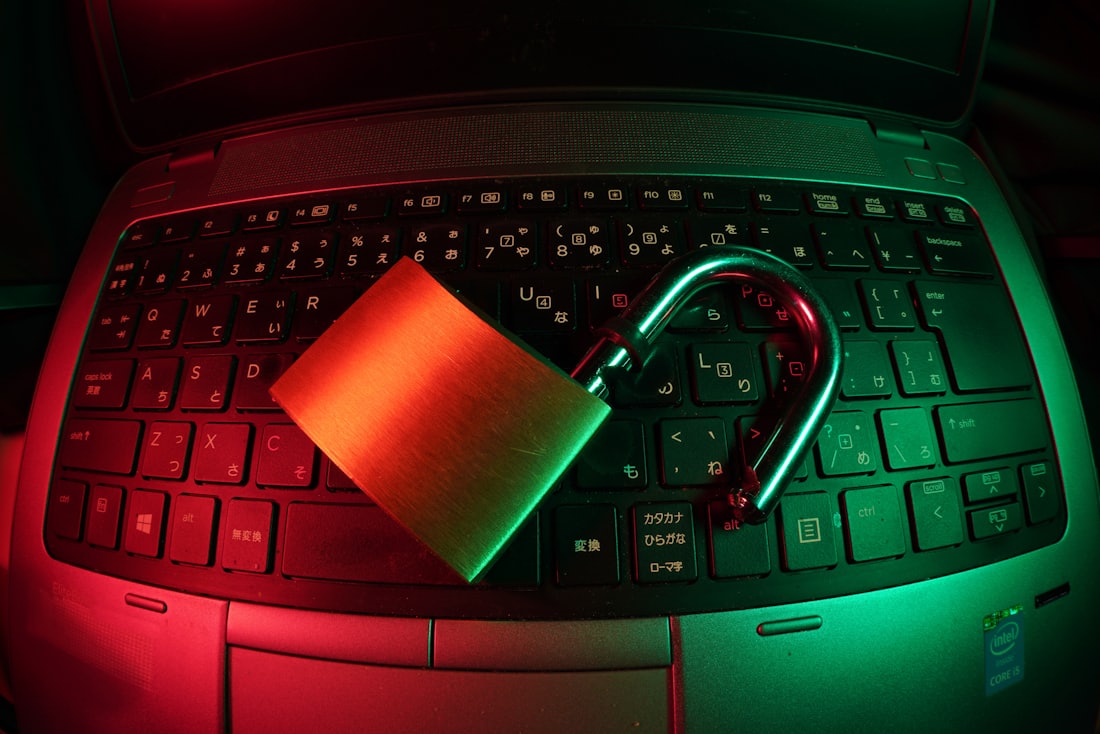 A padlock resting on a keyboard, representing everyday digital safety